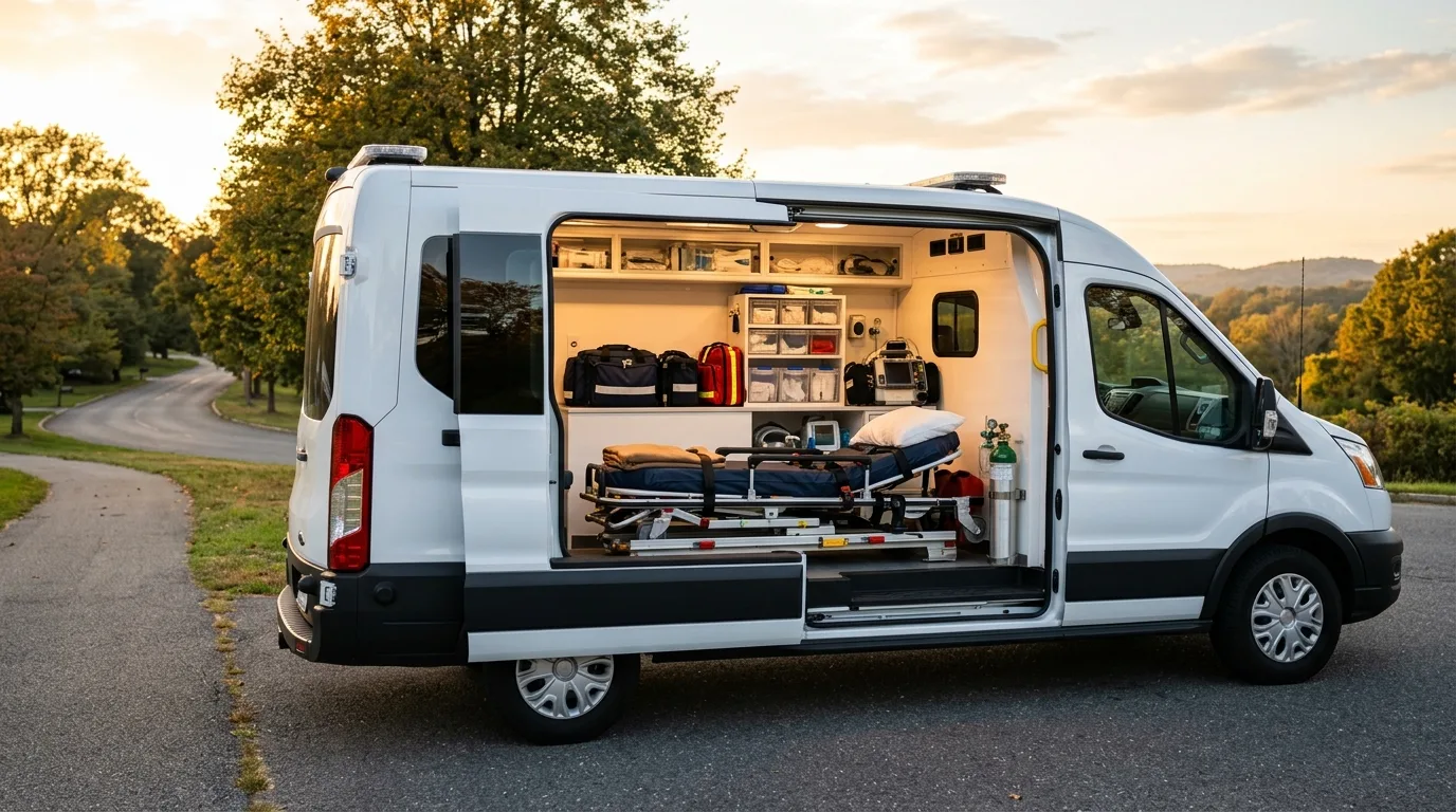 Véhicule adapté au transport de personnes à mobilité réduite